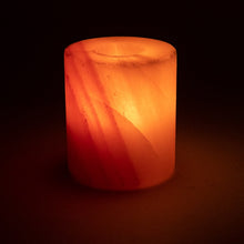 Charger l'image dans la galerie, Bougeoir cylindrique en cristal de sel