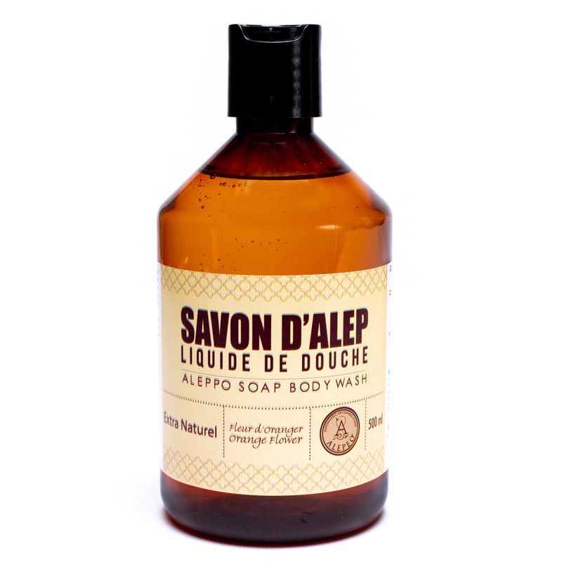 Savon d'Alep liquide à la fleur d'oranger