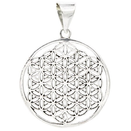 Pendentif Fleur de Vie couleur Argent