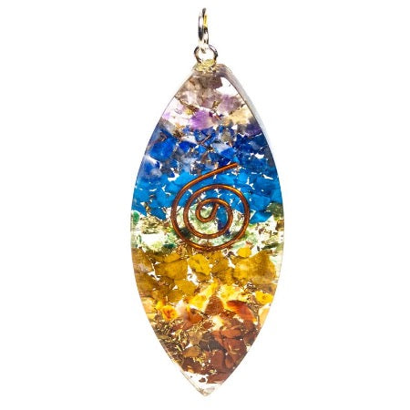Collier ovale des 7 Chakras
