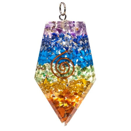 Collier pentagonale des 7 Chakras