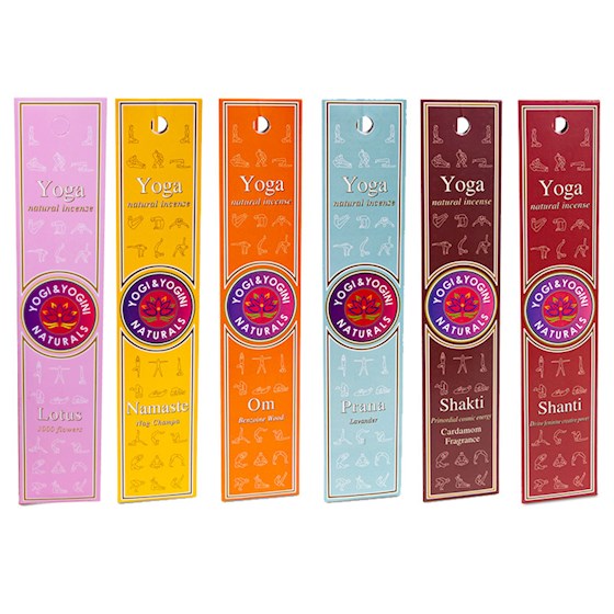 Encens Yogi & Yogini 6 x 3 boîtes