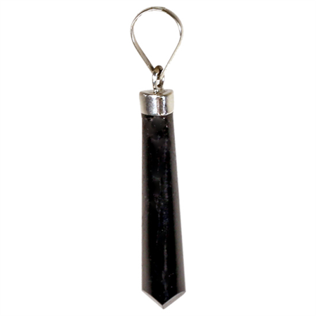Pendentif en Tourmaline noire et Argent