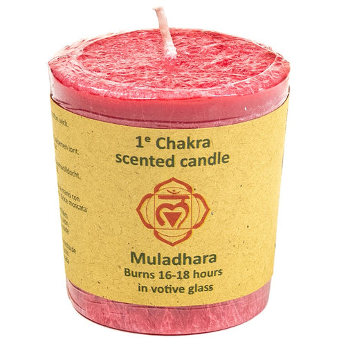 Bougie votive parfumée 1er Chakra