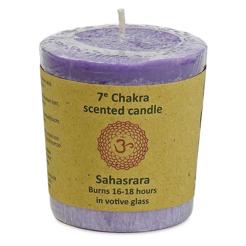 Bougie votive parfumée 7ème Chakra