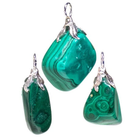 Pendentif en Malachite