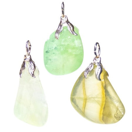 Pendentif en Calcite verte