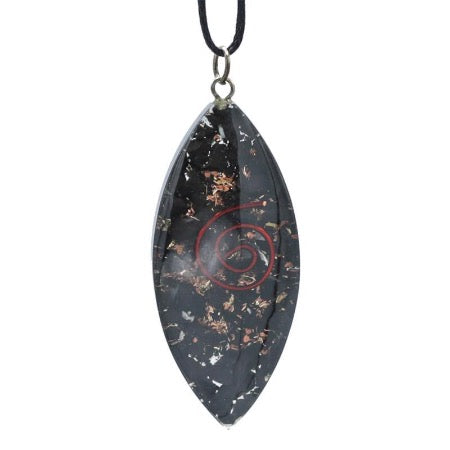 Collier ovale en Shungite