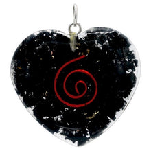 Charger l&#39;image dans la galerie, Collier coeur en Orgonite et Shungite
