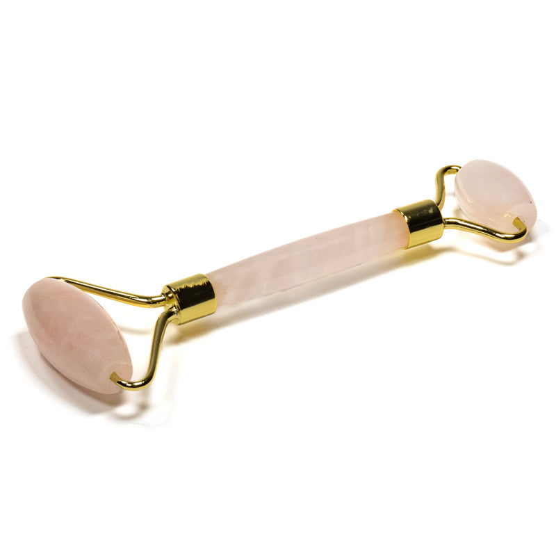 Rouleau de massage en Quartz rose