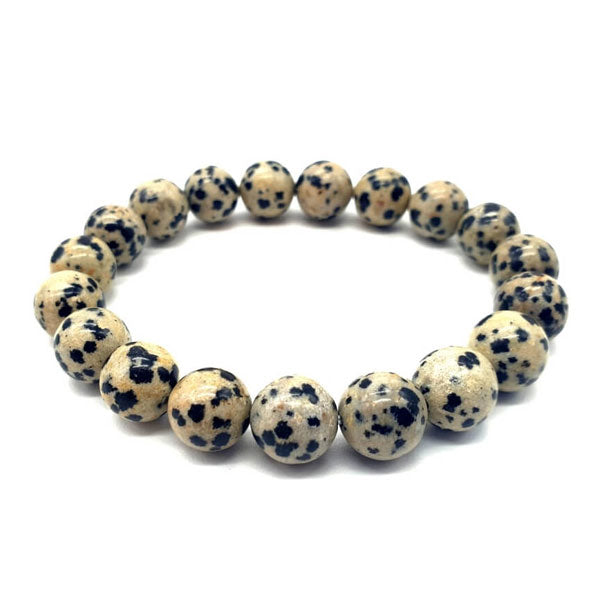 Bracelet en Jaspe dalmatien