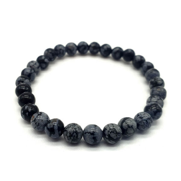 Bracelet en Obsidienne neige